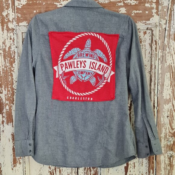 Handcrafted, unique flannel shirts, with cool patches, Size S - Picture 1 of 4